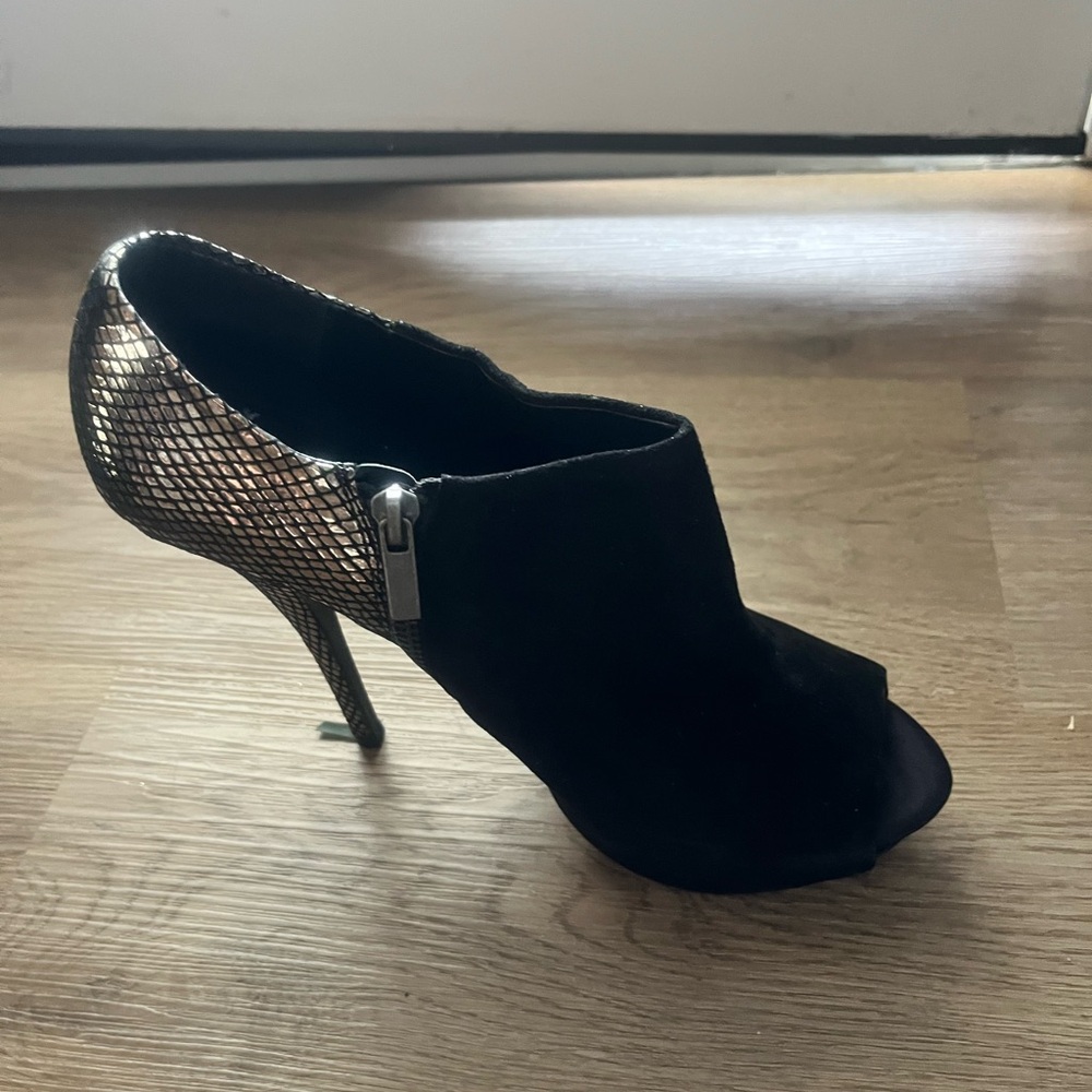 Aldo Black and Silver High Heels